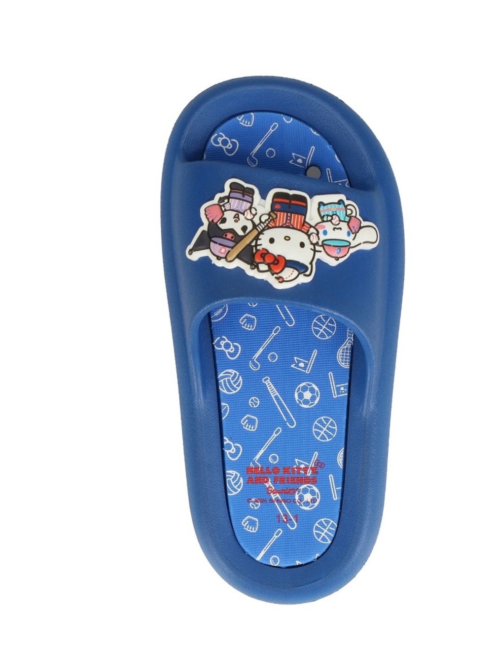 Hello Kitty Blue Kids Slide Sandals with Character Appliqués - Picture 3 of 5